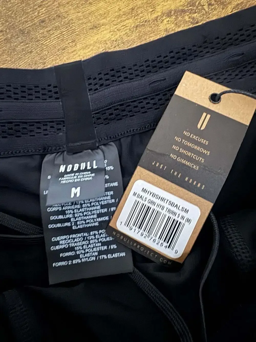NOBULL Men's Balsam Green Hybrid Training 5 Inch Short Medium NWT MHYBSHRT5BALSM
